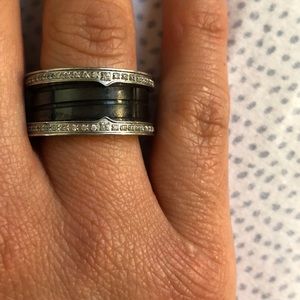 Bulgari white gold diamond ring zero 1